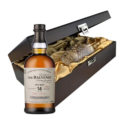 The Balvenie The Week of Peat 14 year old Whisky In Luxury Box With Royal Scot Glass